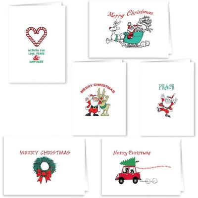 Christmas Card Collection Merry Christmas - 18 Holiday Cards & Envelopes - Boxed Christmas Cards