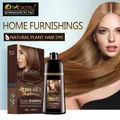 Mokeru-Shampoing colorant naturel pour cheveux bruns coloration capillaire en continu longue
