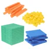 Blocchi matematici conteggio cubi giocattolo conteggio matematica cubo bambini Base educativa