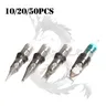 10/20/50 pz agujas para tatuar #10 0.3MM RL RS RM M1 trucco permanente di sicurezza aghi per