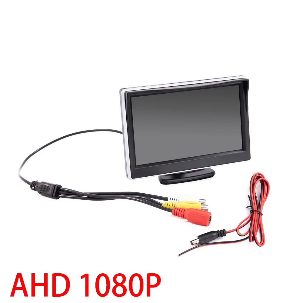 Ahd 1080p Auto monitor 5-Zoll-Bildschirm für Rückansicht Rückfahr kamera tft lcd Display HD digitale Farbe Image