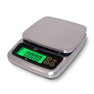 CDN SD1120 11 lb Digital Scale w/ Removable Platform - 5 3/8 x 5 3/8, Silver, 100/120 V