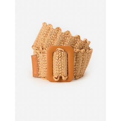 J.McLaughlin Women's Hallie Belt Natural, Size Extra Small/Small | Leather