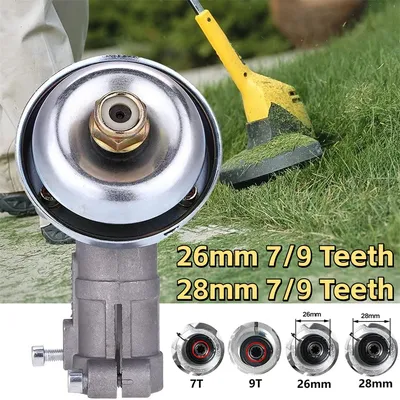 26mm/28mm Trimmer Gearbox Gearhead Brushcutter Grass Trimmer Replace Gear Head Lawn Mower Parts