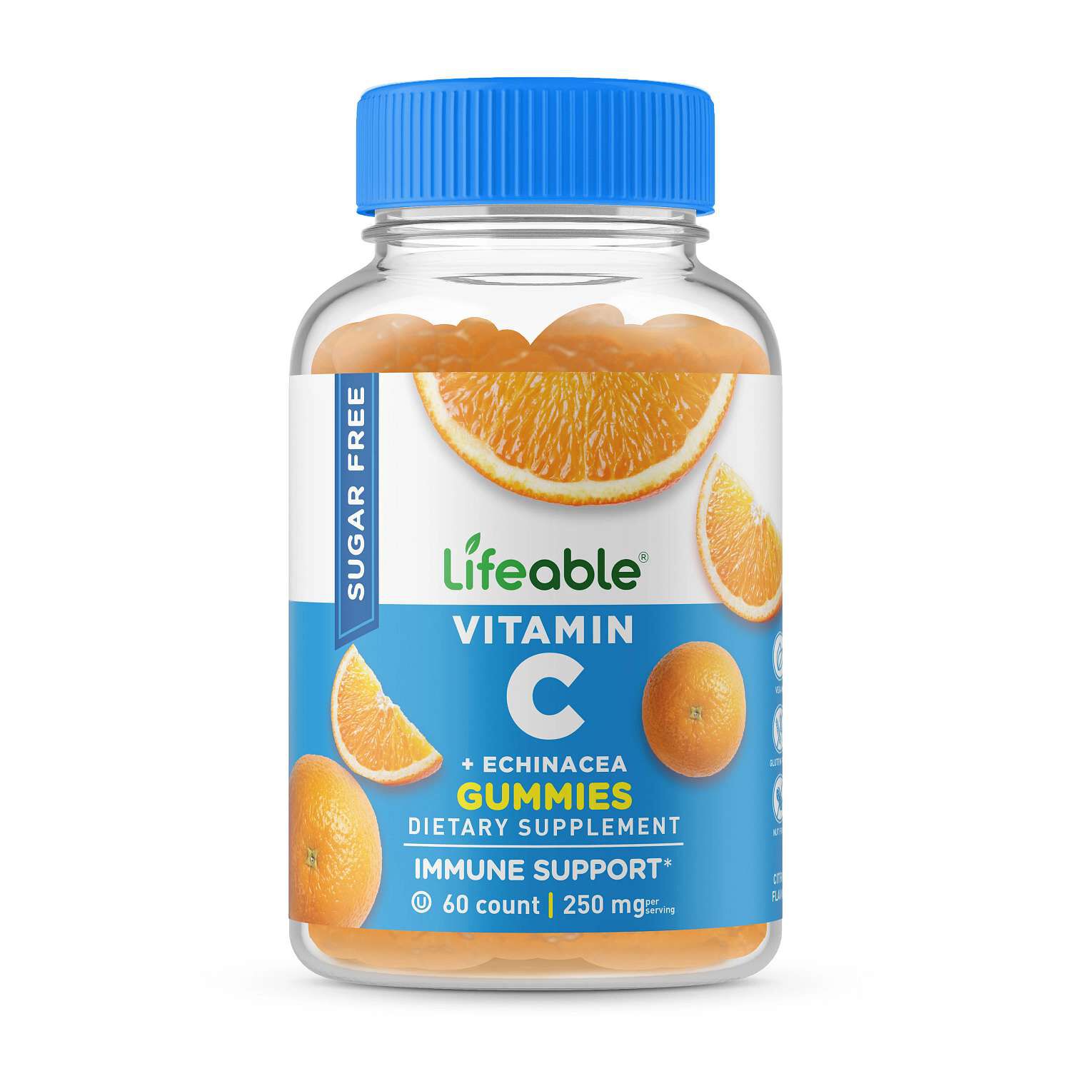 Sugar Free Vitamin C 250Mg - 60 Gummies (30 Servings)