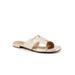 Women's Nell Slip On Sandal by Trotters in Champagne (Size 6 M)