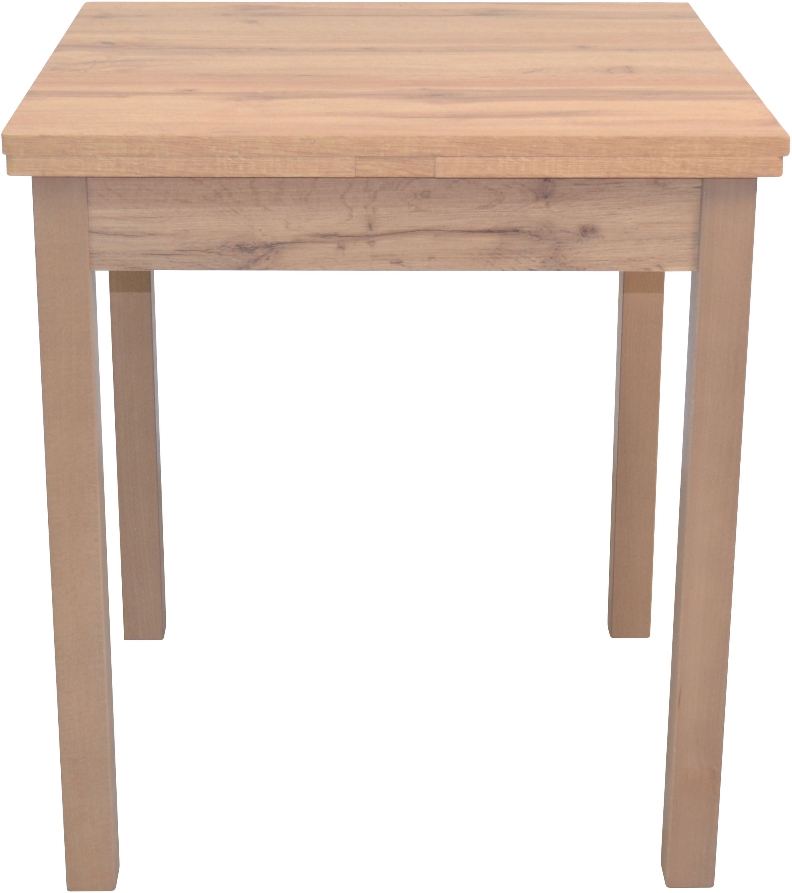 Esstisch, braun (eiche, nachbildung, eiche, nachbildung, eiche, nachbildung), H:75cm T:67cm, HOFMANN LIVING AND MORE, Tische, Esstisch, ausziehbar