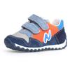 Sneaker NATURINO "SAMMY 2 VL", Kinder, Gr. 29, bunt (orange, navy multi), Veloursleder, Textil, Lederimitat, colorblocking, sportlich, Schuhe, Freizeitschuh mit Wechselfußbett, Größenschablone zum Download