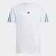 T-Shirt ADIDAS SPORTSWEAR "U FI 3S T" Gr. 128, blau (halo blue, preloved ink) Kinder Shirts T-Shirts