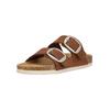Sandale CRUZ "Bundao", Damen, Gr. 40, braun (karamell), Polyurethane, casual, Schuhe Pantolette Schlappen, mit bequemer Korksohle