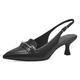 Slingpumps TAMARIS Gr. 41, schwarz Damen Schuhe Riemchenpumps Abendschuh, Sommerschuh, Stilettoabsatz, mit modischer Zierschnalle
