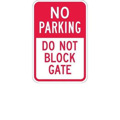 Lyle Gate No Parking Sign,18" x 12" T1-1096-HI_12x18 - 1 Each