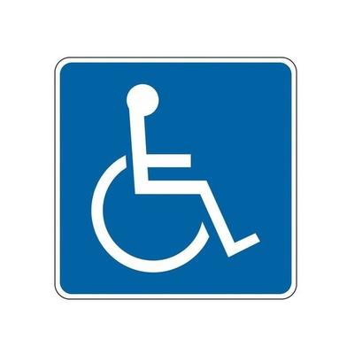 Lyle Handicapped Parking Sign,12" x 12" LD9-6-12HA - 1 Each