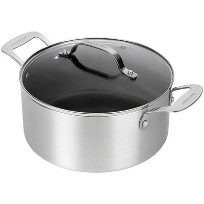 5 Qt Nonstick Stock Pot Silver