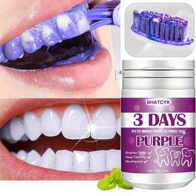 1pc Purple Teeth Cleaning Powder, Teeth Polishing Tooth Deep Cleaning Powder, Breath Freshener, Tooth Cleaning Powder For Daily Life