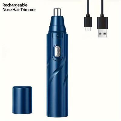 Electric Nose Hair Trimmer, Usb Rechargeable Trimmer For Nose And Ear Hair, Nose Hair Shaver For Women And Men, Painless Eyebrow And Facial Hair Removal Device