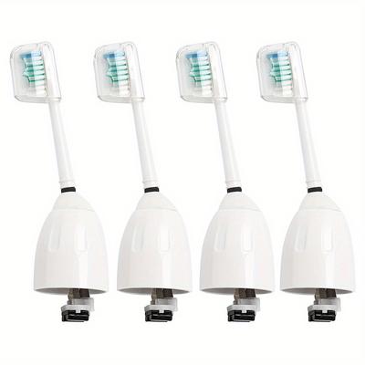 E-series Toothbrush Heads With Hygienic Caps - Food Grade Dupont Bristle For Daily Tooth Care - Gentle And Effective Cleaning For Men And Women