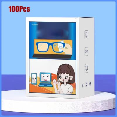 100pcs Disposable Lens And Lens Cleaning Wipes, An...