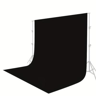 Black Backdrop Background For Photography, Chromakey Black Screen Curtain Polyester Pure Black Photo Backdrop Collapsible Seamless For Party Or Photoshoot