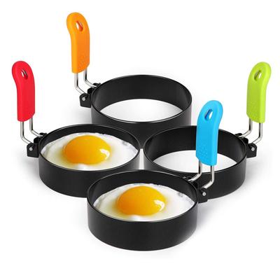 TEMU 1pc Non-stick Stainless Steel Egg Cooking Ring For Perfectly Shaped Eggs And Omelets On Griddle