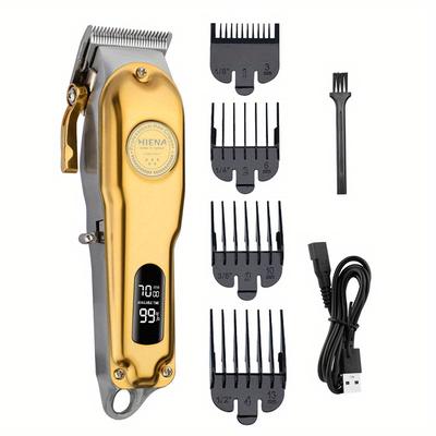 Professional Hair Clippers For Men, Hair Cutting Kit & 0 T-blade Trimmer Combo, Cordless Barber Clipper Set With Led Display, Holiday Gift