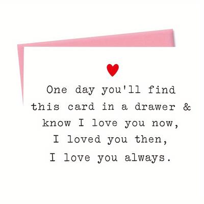 Romantic I Love You Card For Girlfriend | Sweet Card For Boyfriend | I Love You Always Gift For Him | Valentine's Day Card | Anniversary