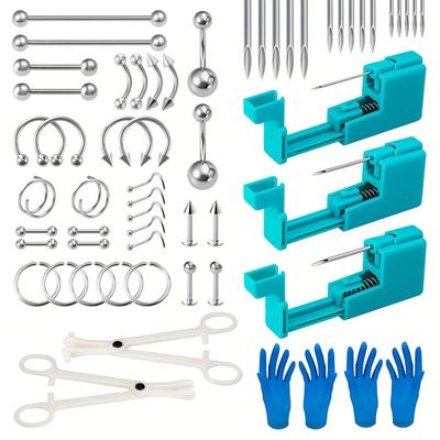 Sterile Body Piercing Tool Set With Piercing Needl...