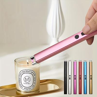 1pc, Electric Lighter, Rechargeable Arc Usb Candle...