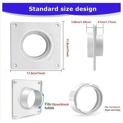 Dryer Vent Connector Kit, Dryer Vent Wall Plate Wi...