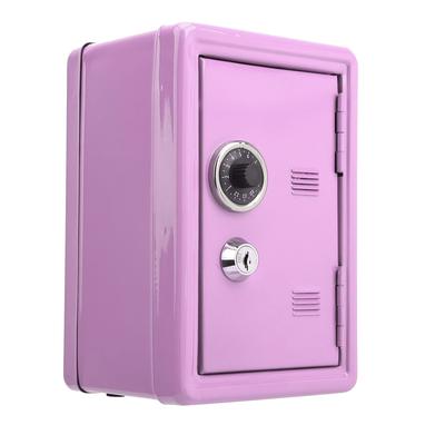 1pc Money Bank, Saving Bank, Metal Money Safe And Cash Lock Box, Small Coin Bank, With Coded Lock And Key, Built In Pulleable Change Storage Box, Girlfriend & Boyfriend Gift, Back-to-school Gift