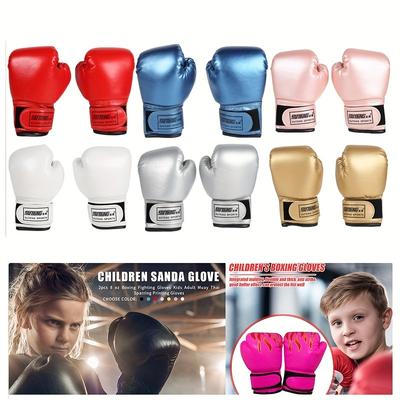 1pair Professional Boxing Training Gloves For Kids...