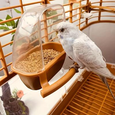 Bird Cage Feeder Parrot Water Hanging Bowl Feeder Box Pet Cage Food Container Bird Supplies