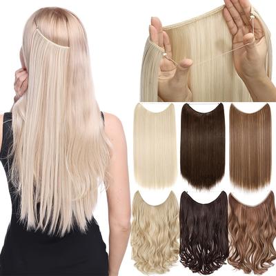 Halo Hair Extensions Adjustable Headband Invisible...