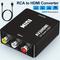 Rca, Av Converter 1080p Mini Rca Composite Video Audio Converter Adapter Supporting Pal/ntsc For Tv/pc/ Ps3/ Stb/ Vhs/vcr/blue-ray Dvd Players