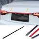 Decorazione auto MISURA PER Audi A4 2020 2021 2022 2023 ABS ROSSO nero in fibra di carbonio Porta posteriore bagagliaio rivestimento della copertura Striscia decorativa