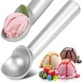 Palette per gelato in acciaio inossidabile Cucchiaio per gelato Scavatore Palline di frutta Cucchiai per biscotti anguria Paletta per gelato Gadget da cucina
