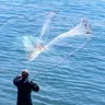 Rete da lancio a mano americana aggiornata rete da pesca a mosca facile da lanciare 8/20/30m di