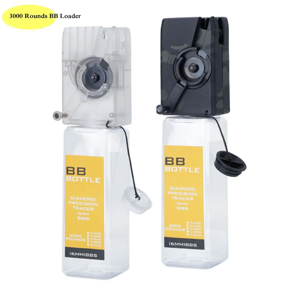 M4 BB Speed Loader 3000rd Rounds Handkurbel Aufbewahrungsflasche Speedloader Große Kapazität BB Konverter Paintball Zubehör Image