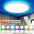 220V LED plafonnier Dimmable avec télécommande 24W 2700LM RGB 3000K-6500K lampe ronde plafond pour salon chambre