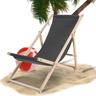 Liegestuhl Camping Relaxliege Klappbar Holz Gemühtlicher klappliege Sonnenstuhl Holz Grau - Hengda
