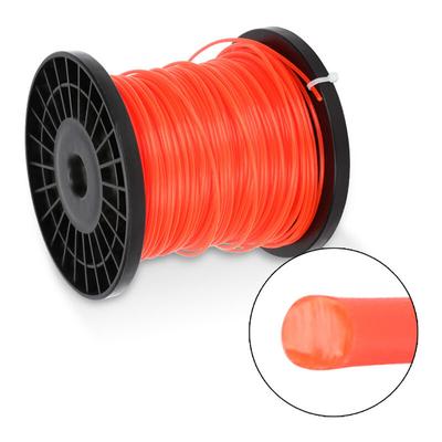 Trimmerfaden Faden Durchmesser 100M Mähfaden für Motorsense Rasentrimmer Nylon Rolle Trimmer Orange Image