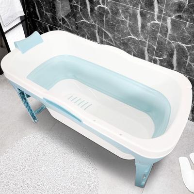 Tolletour - 116 x 60 x 50 cm Faltbare Badewanne Erwachsene Foldable Bathtub tragbare Klappbadewanne