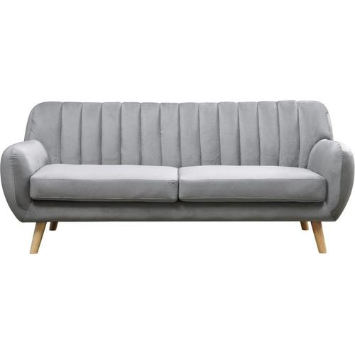 Sofa aus Samt Jarvis im skandinavischen Stil