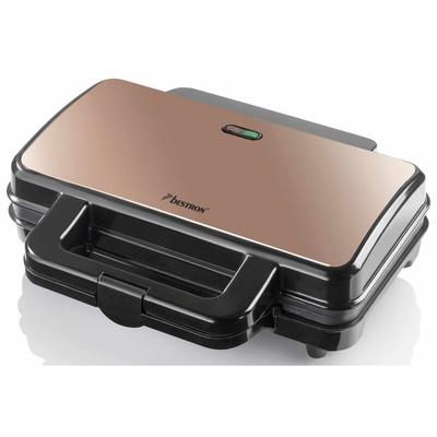Bestron - elegantes Kupferdesign - Croque Monsieur xl - Zur Zubereitung von 4 dreieckigen