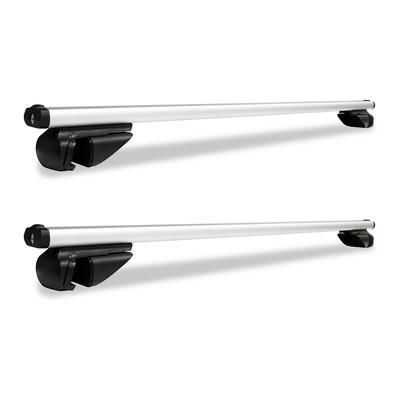 Swanew - Dachgepäckträger Alu Dachträger Relingträger Universal 124cm Fahrradträger Abschließbar Image