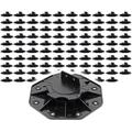 Xpotool - Set 100 supporti per pavimenti galleggianti, Altezza regolabile 18-25mm Max 2700 kg,