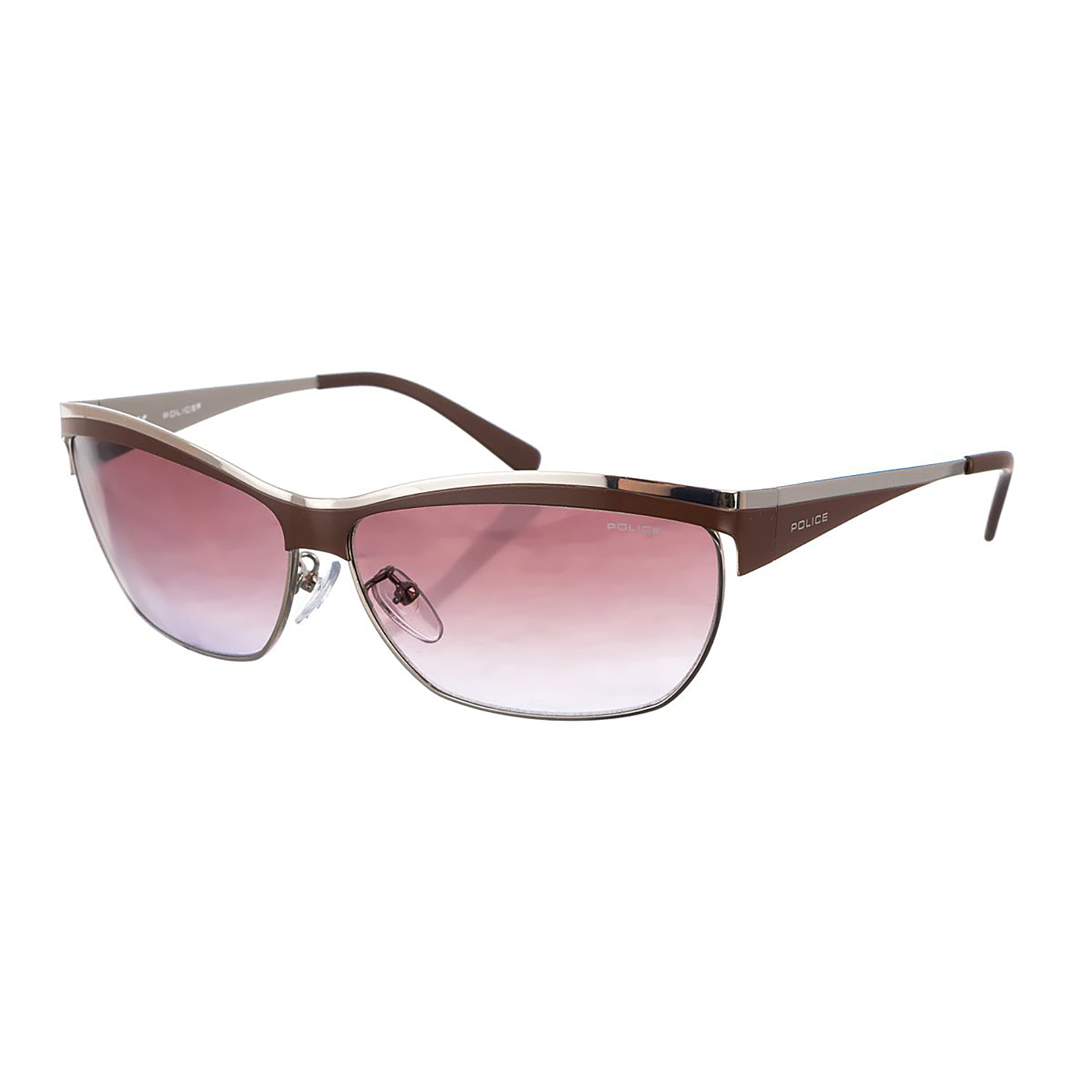Metall-Sonnenbrille mit rechteckiger Form S8764 für Damen Image