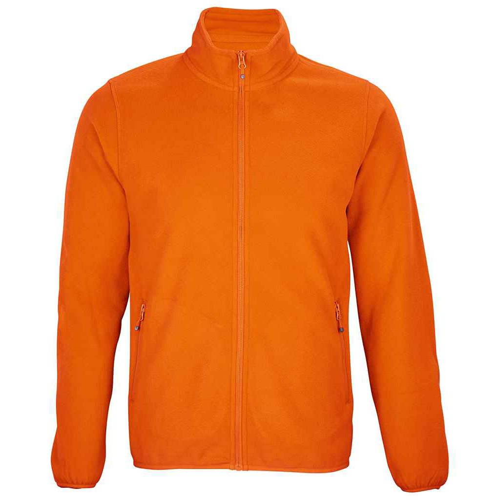 SOLS Mens Factor Recycled Fleece Jacke (Orange) Image