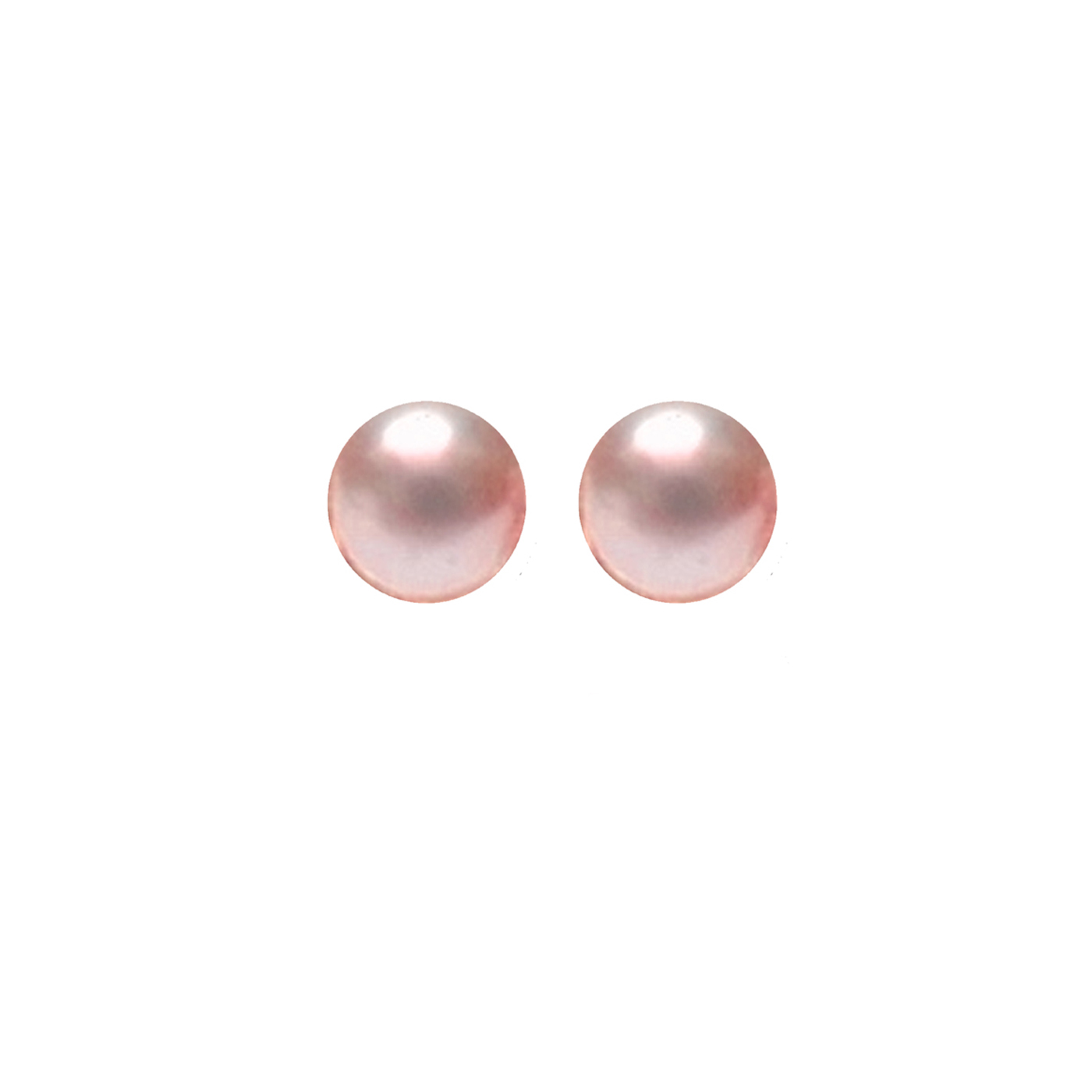 Luxenter Luxenter Ohrringe, 925er Sterlingsilber und rhodinierte rosa Perlenkette Image