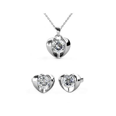 Simply Love Set - Silber und Kristall